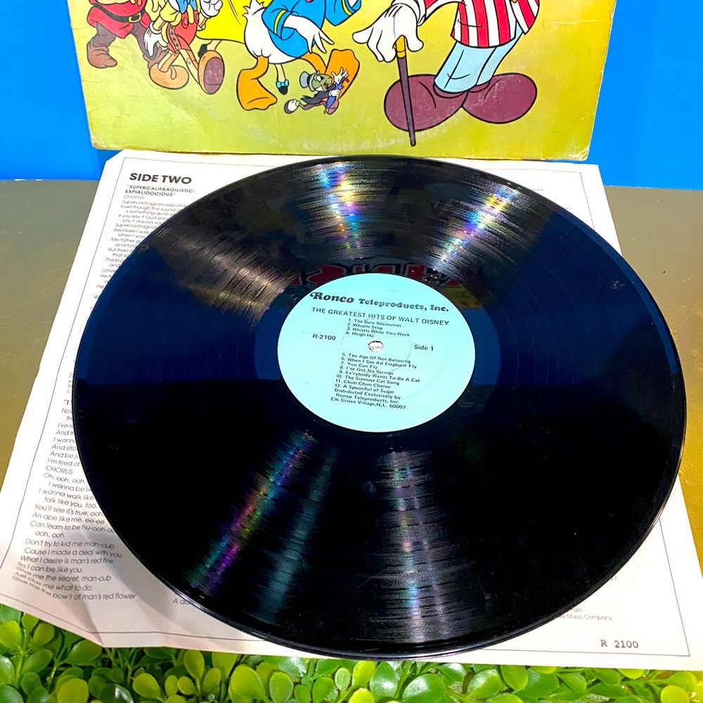 WALT DISNEY 1976 THE GREATEST HITS OF WALT DISNEY VINYL RECORD 24 SONGS RONCO - Picture 11 of 15